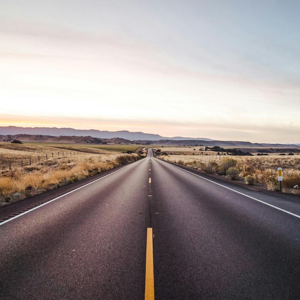 Highway Scenery Square