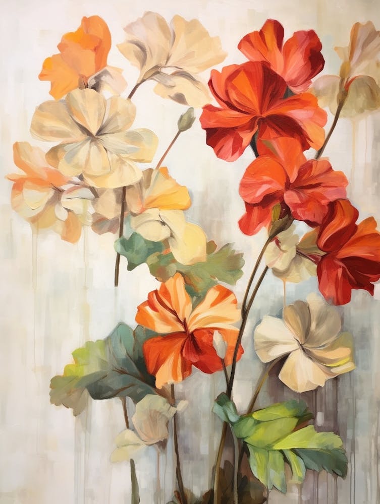 Fall Flower Painting Geranium 4