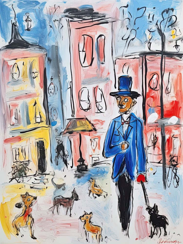 Warsaw, Dreamy Storybook Illustration 3