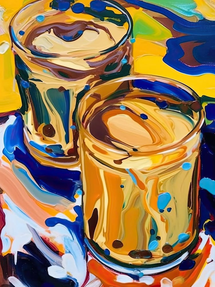 Butterscotch Pudding Painting 1