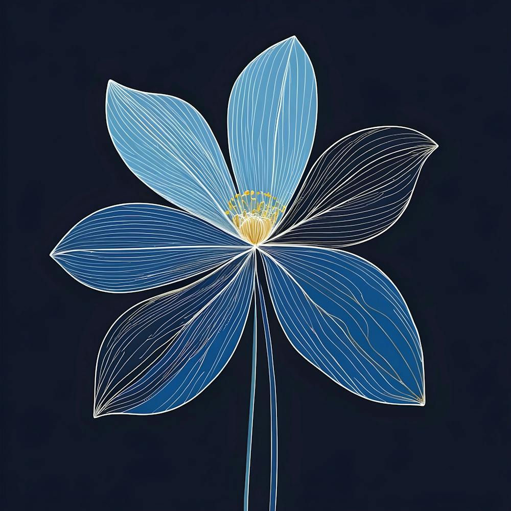 Blue Flower 3