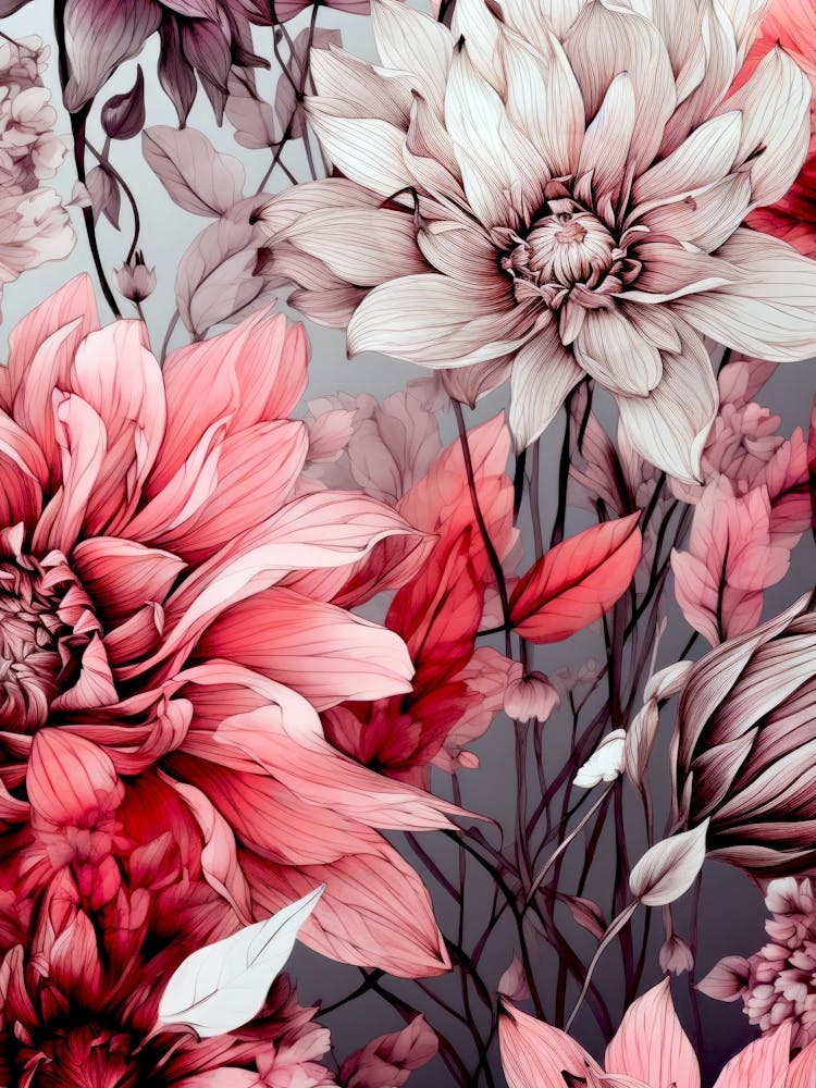 Floral Wallpaper nature meadow flowers 1