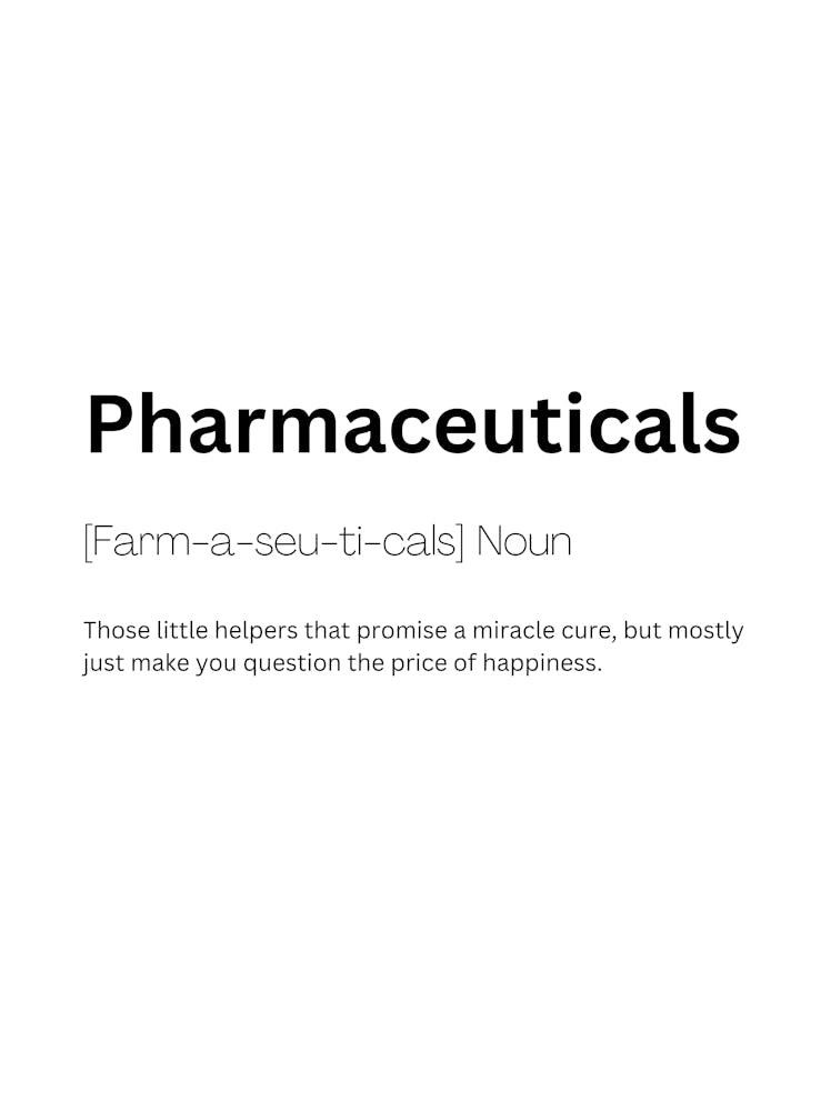 Pharmaceuticals Definition Meaning