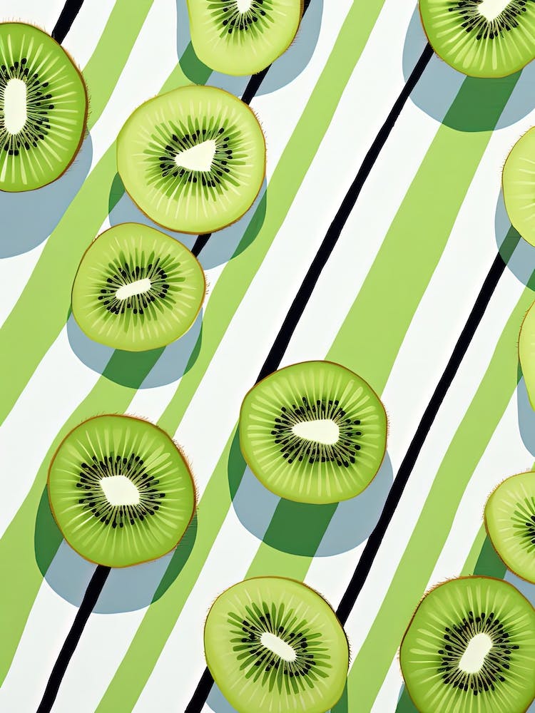 Kiwi Fruit Summer Illustration 4