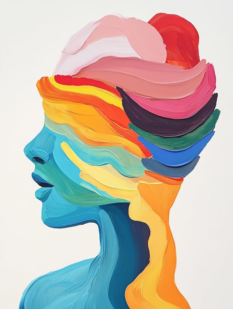 Abstrait d'une Tête de Femme