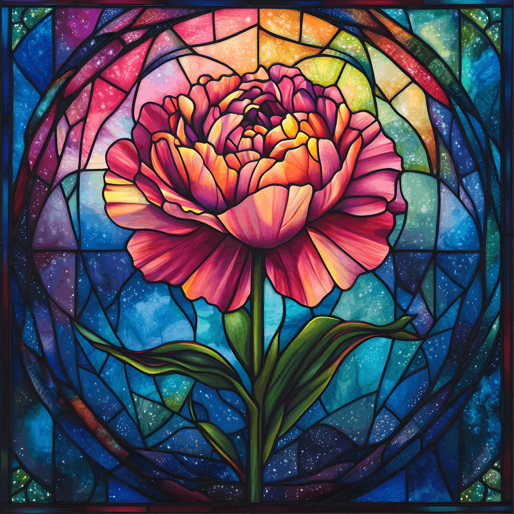 Flowers Stained Glass Sublimation 6