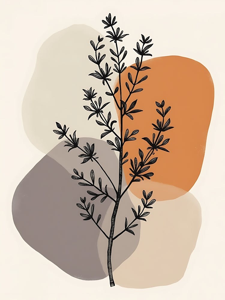 Muted Petal Shapes with Scandinavian Feel