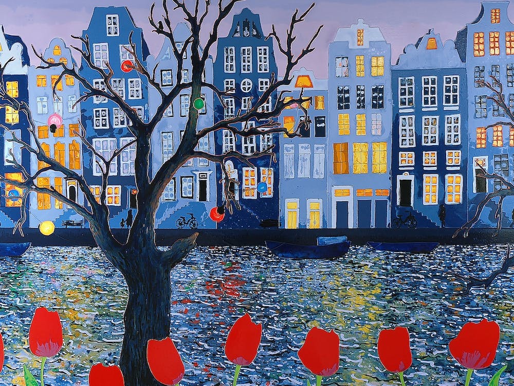 Amsterdam Living Room Art print
