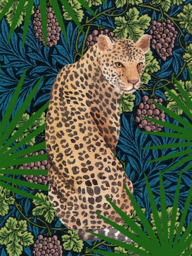 Leopard And Grapes (William Morris)