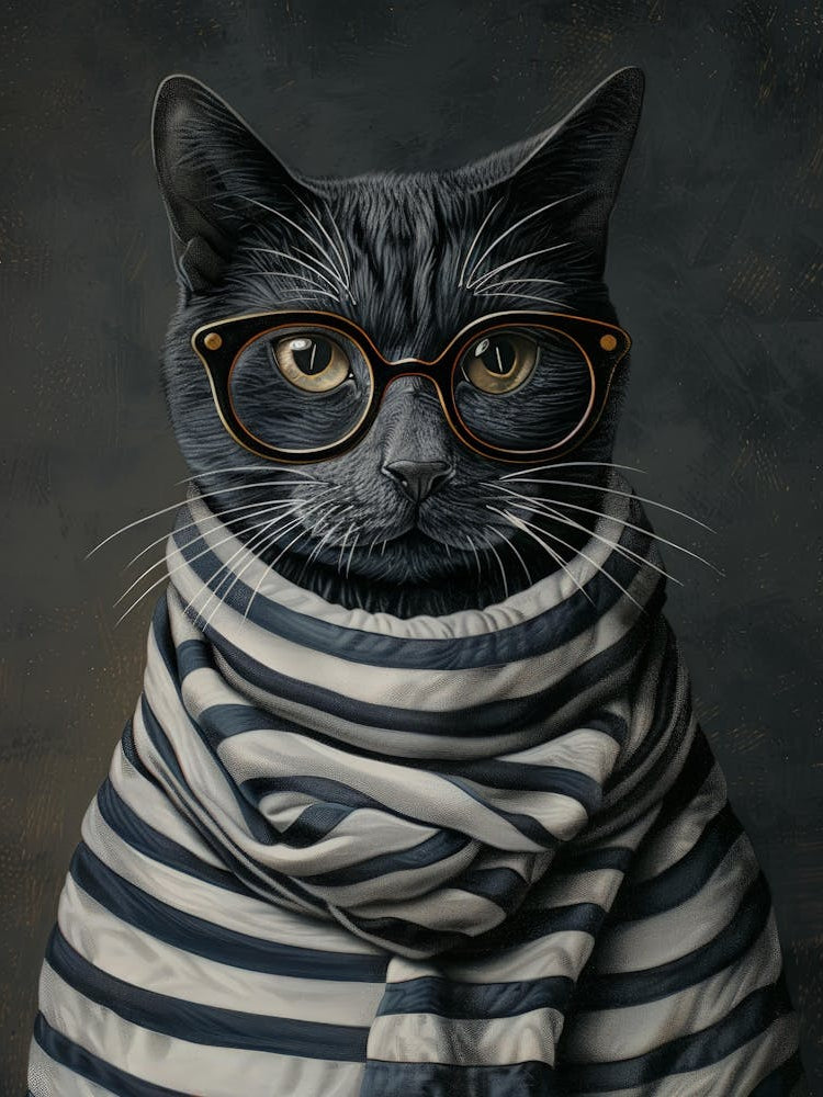 Cat In Glasses 5
