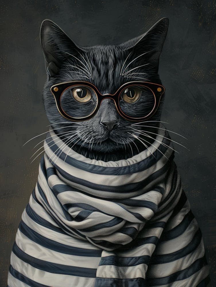 Cat In Glasses 5