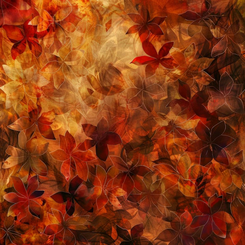 Abstract Autumn Leaves Photo 1