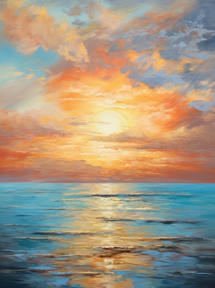 Sunset Over The Ocean 21