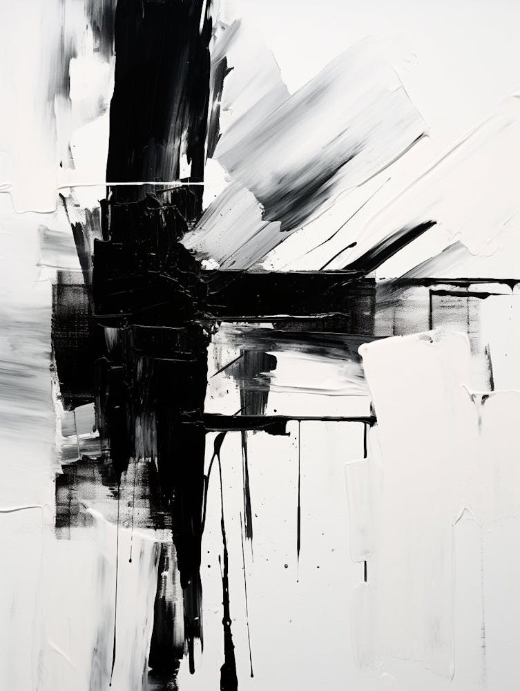 Contrast Abstract Black And White 1