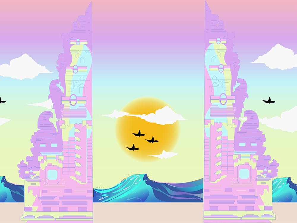 Bali temple Vector art