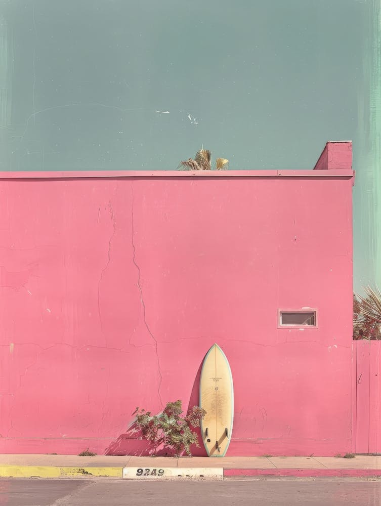 Pink Surfboard