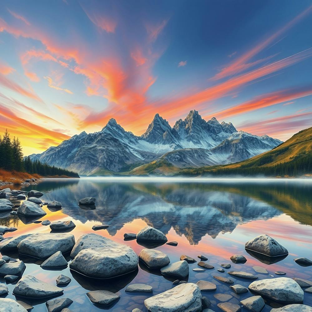 Sunrise In The Mountains 9