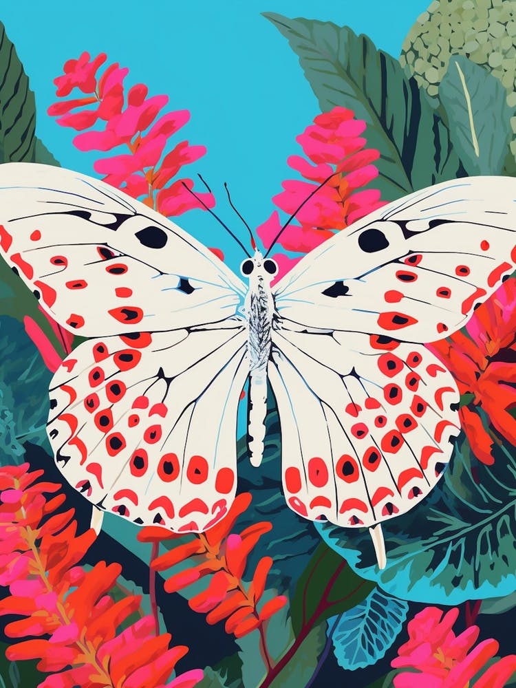 Pop Art Cabbage White Butterfly    2
