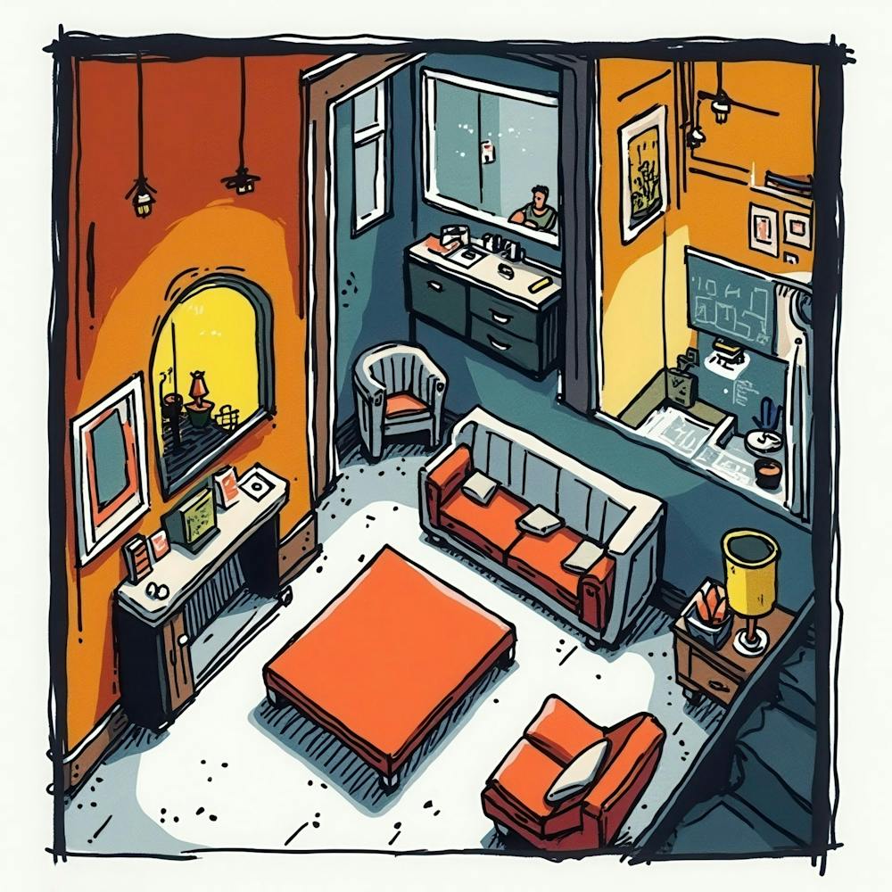 Living Room Illustration