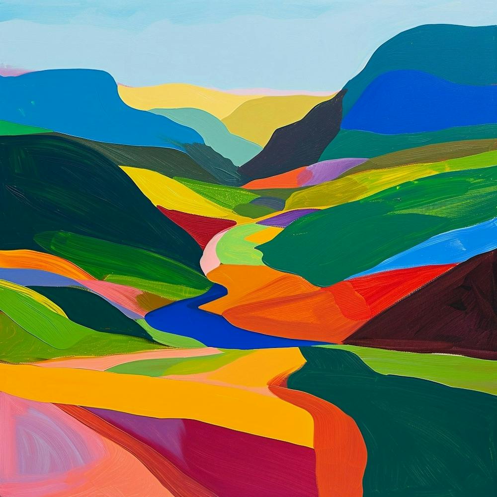 Colourful Abstract Crins National Park France 3