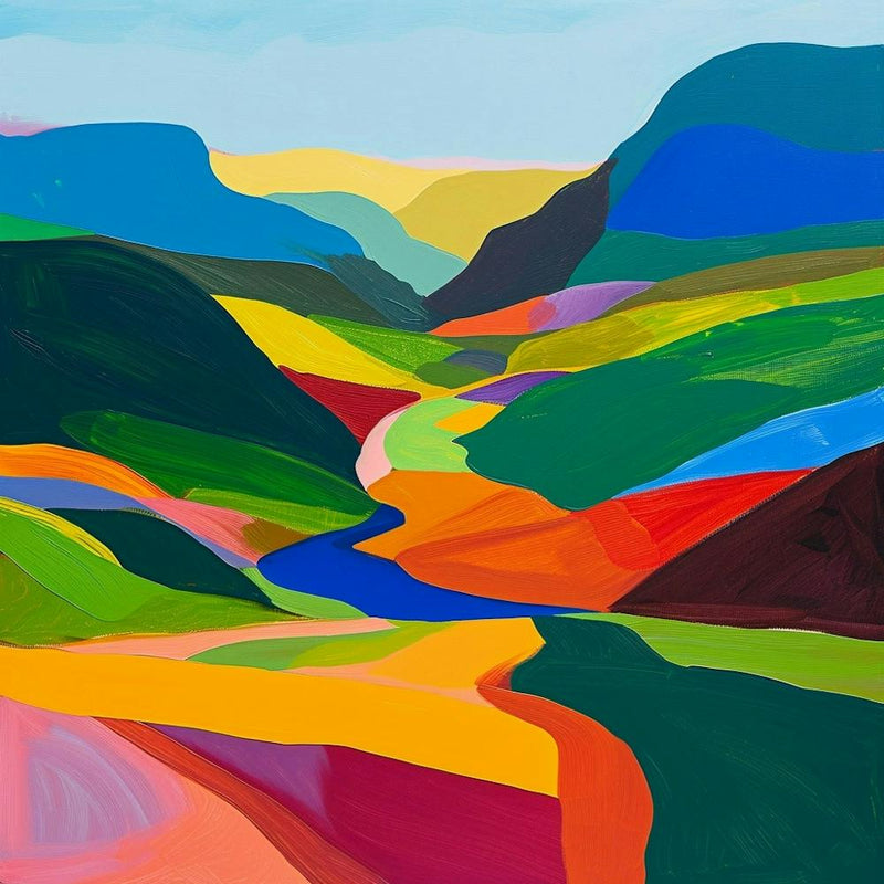 Colourful Abstract Crins National Park France 3
