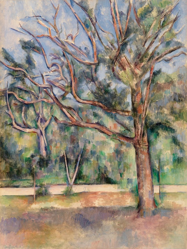 Trees And Road, Paul Cézanne