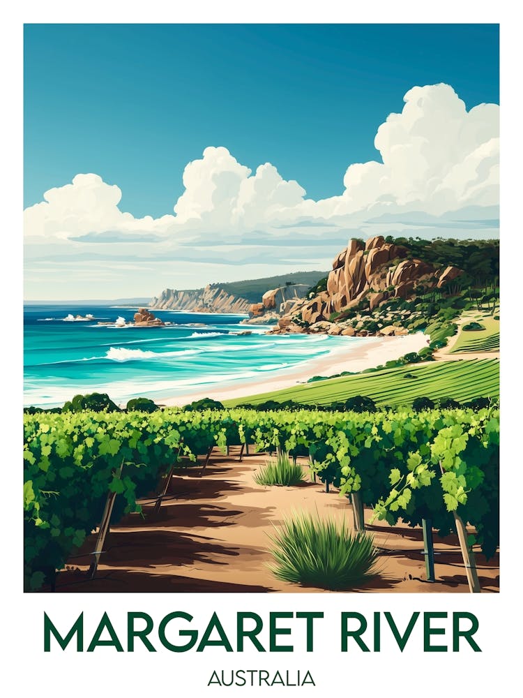 Affiche de voyage Margaret River