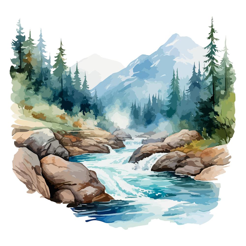 Watercolor Landscape Painting 12