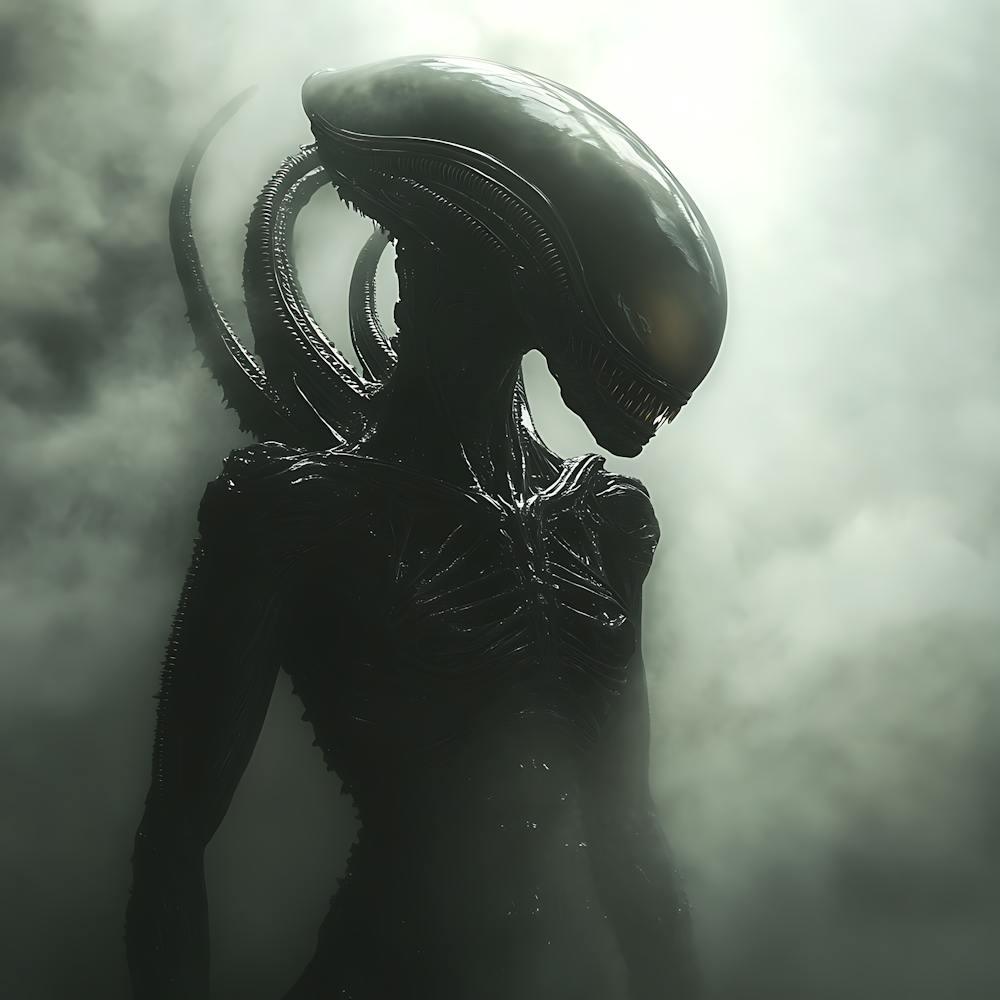 Alien, das aus den Schatten auftaucht 7
