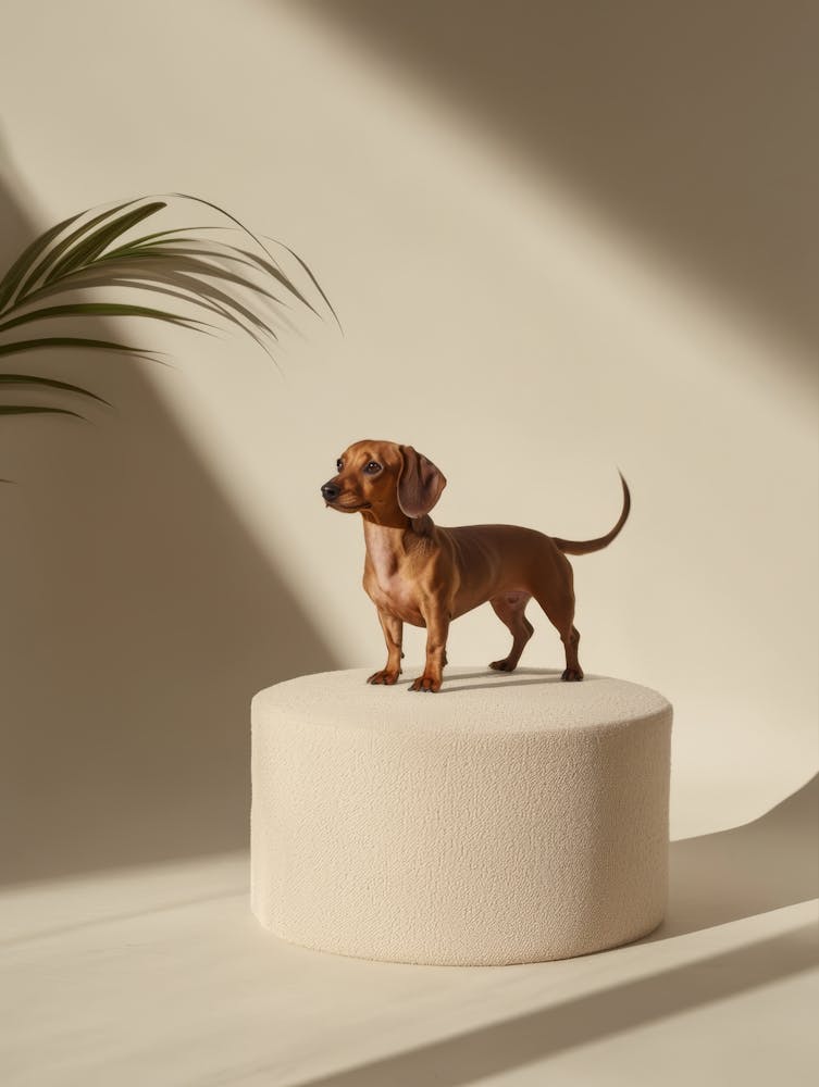 Dachshund.Generated AI. Wall 1