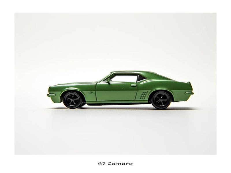 Toy Car 67 Camaro Green Poster