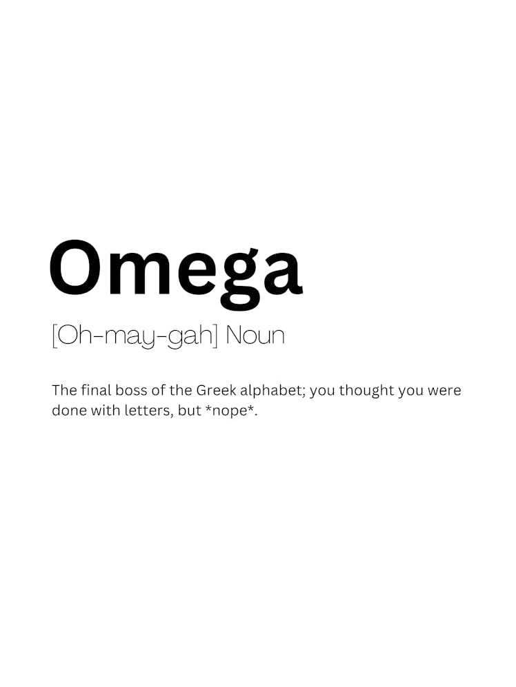 Omega Definition Meaning