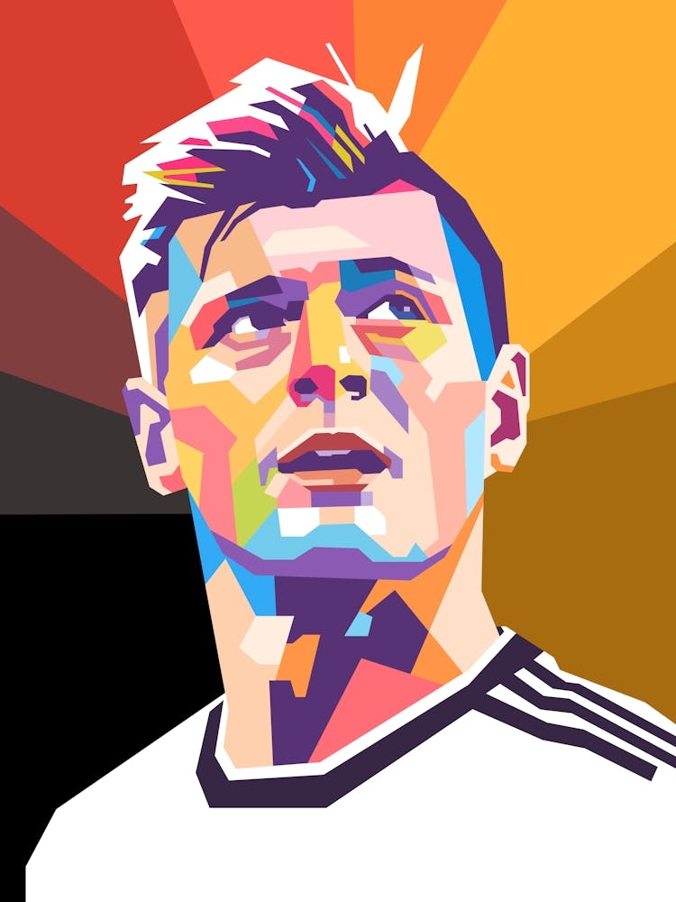 Toni Kroos wpap art style