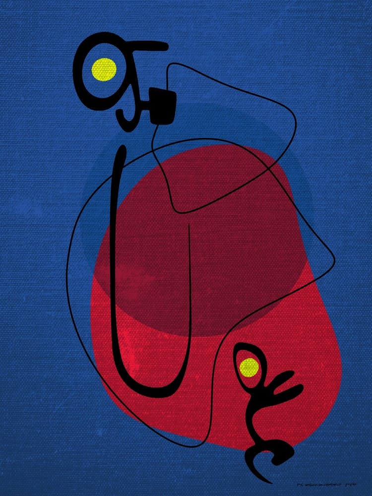 Hook line & sinker – Mid-century modern, Miro style