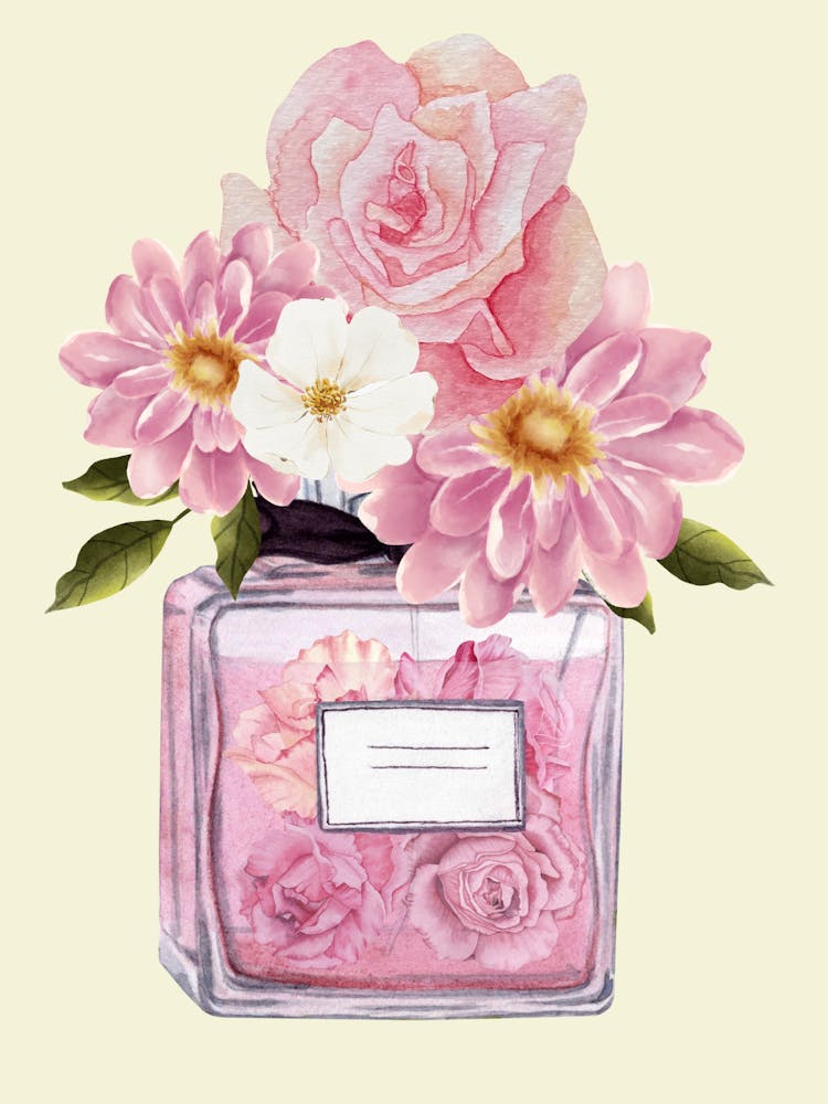 Pink Roses In A Vase