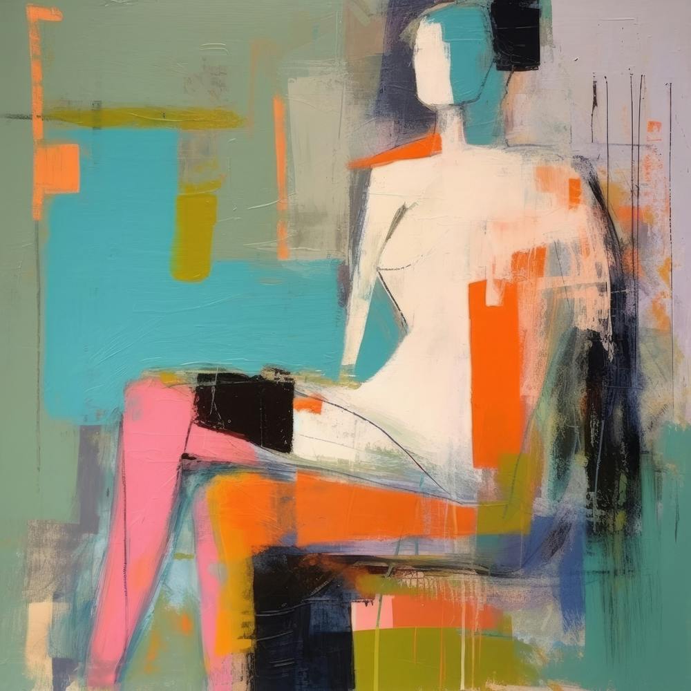 Conceptual Abstract Figurative Color Block Body Painting 24