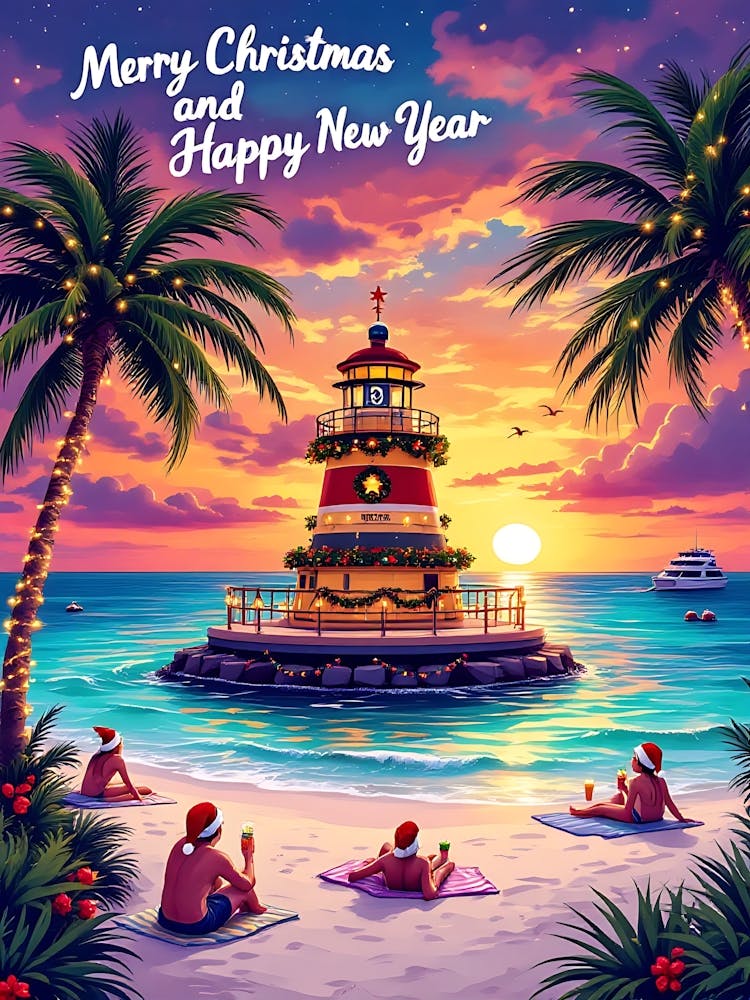 Christmas Lighthouse