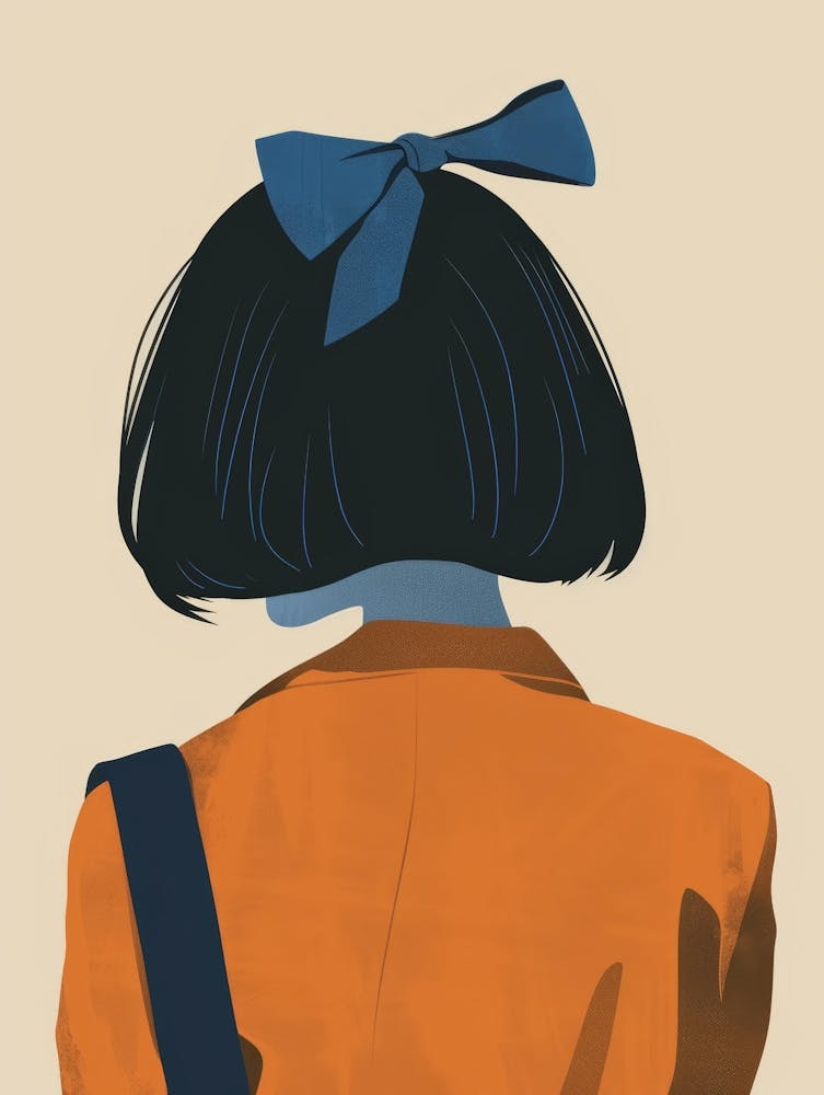 Girl With Blue Bow