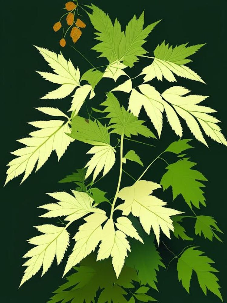 Meadowsweet Leaf Vibrant Inspired 1