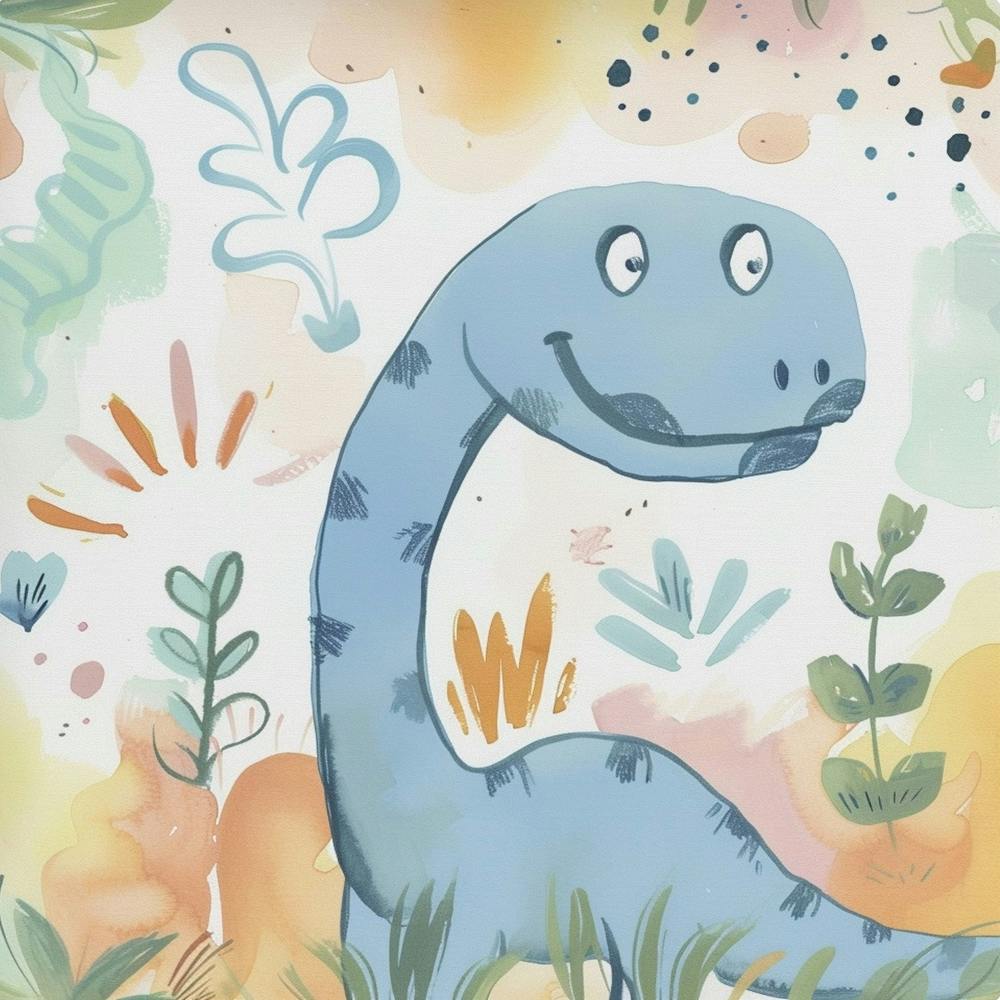 Cute Muted Diplodocus Dinosaur 3