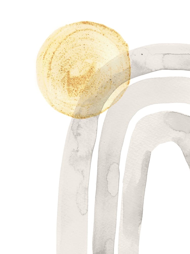 Gray Rainbow and yellow sun 1