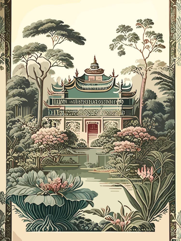Summer Palace, 1, China Vintage Botanical