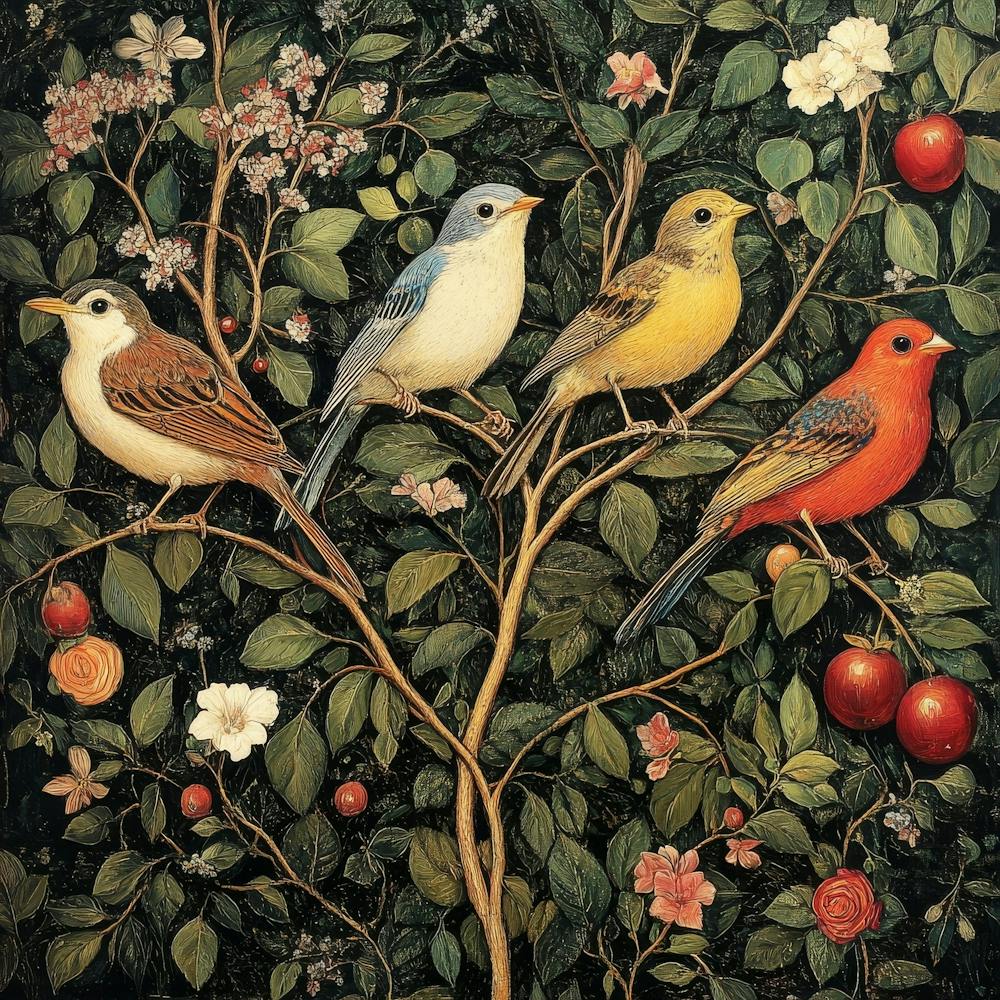 Birds In A Tree Art 21