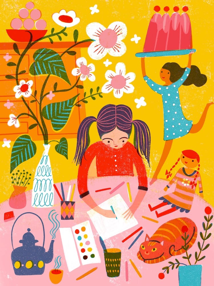 Screenprint In Her Studio