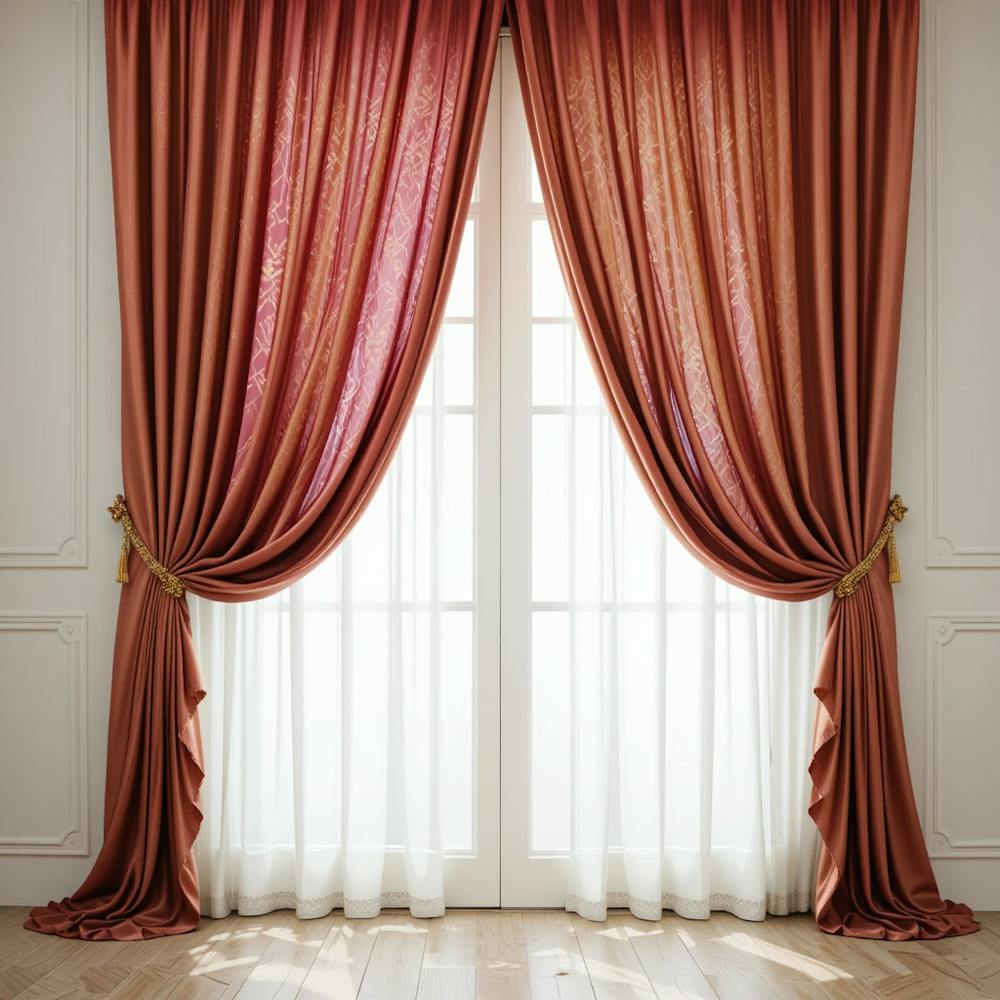 Curtains In A Living Room