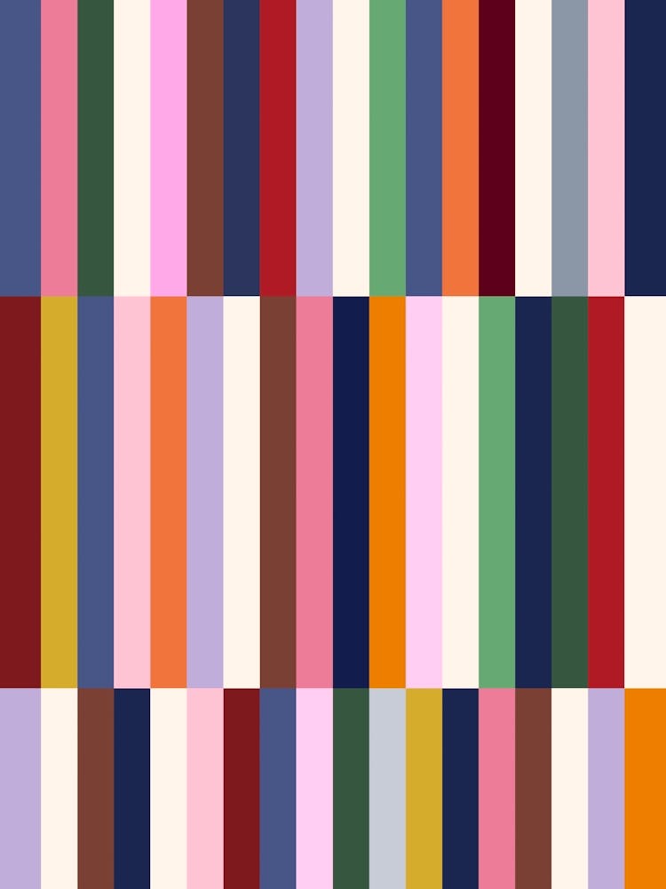 Abstract Striped Pattern Rainbow Multi