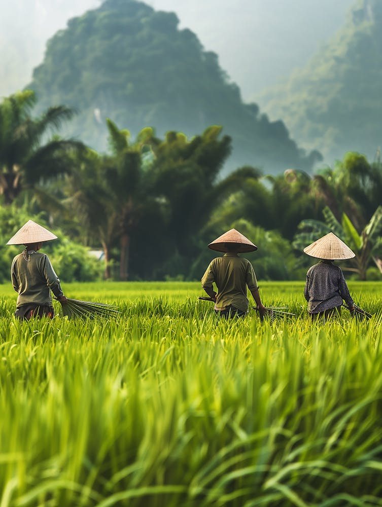 Rice Field In Vietnam