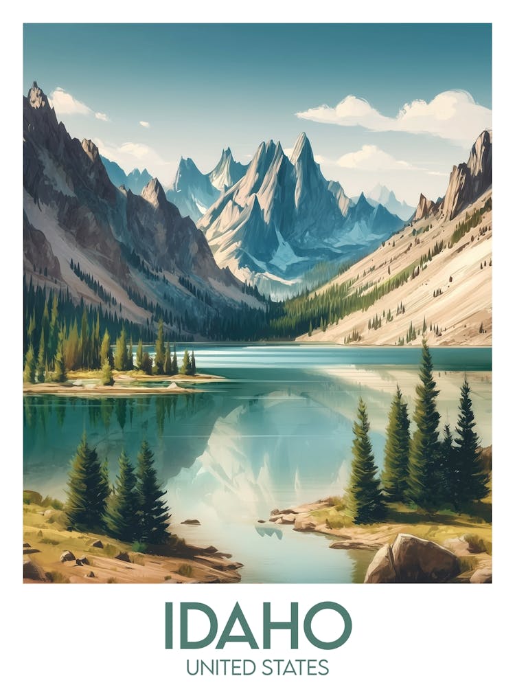 Affiche de voyage Idaho