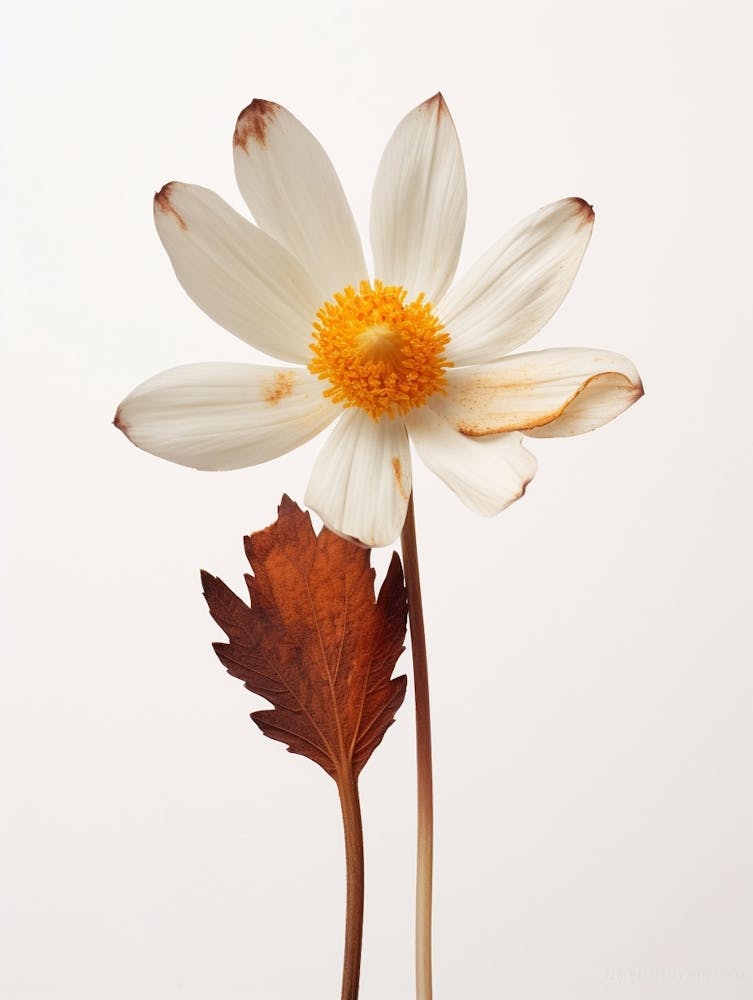Pressed Wildflower Botanical Art Bloodroot 2