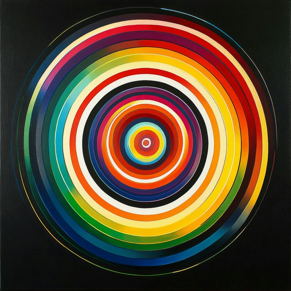 Rainbow Circle Art